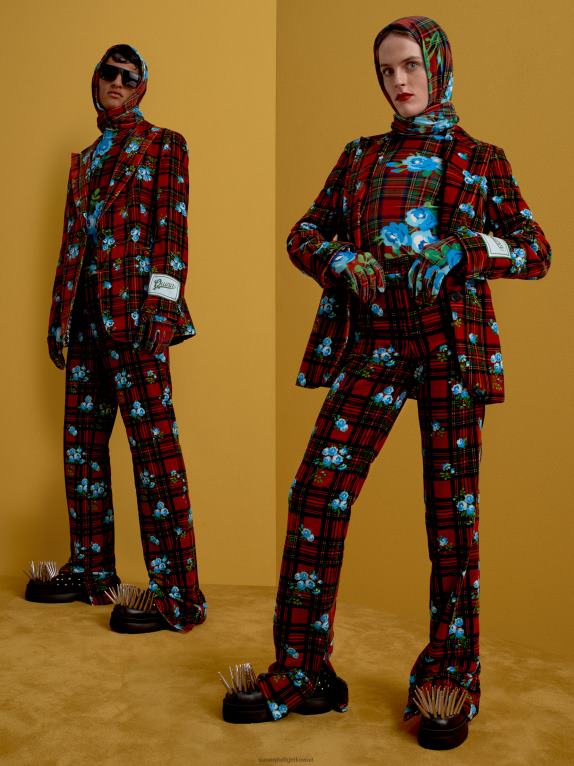 أحمر Tommy Hilfiger بنطلون الترتان من ريتشارد كوين 446442337