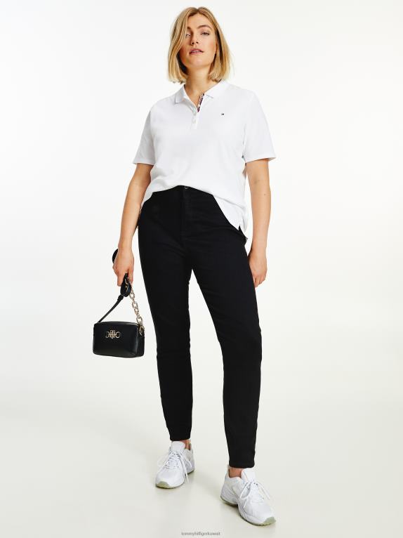 أبيض Tommy Hilfiger أساسيات منحنى البولو 446442340