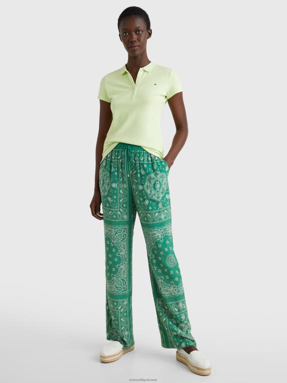 الحمضيات المتجمدة Tommy Hilfiger قميص بولو بيكيه ذو قصة ضيقة 446442342