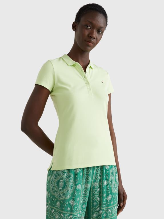 الحمضيات المتجمدة Tommy Hilfiger قميص بولو بيكيه ذو قصة ضيقة 446442342