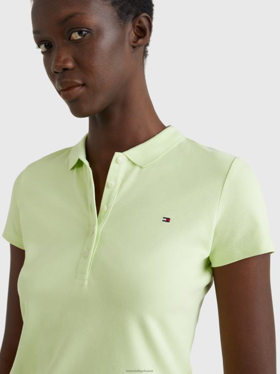 الحمضيات المتجمدة Tommy Hilfiger قميص بولو بيكيه ذو قصة ضيقة 446442342