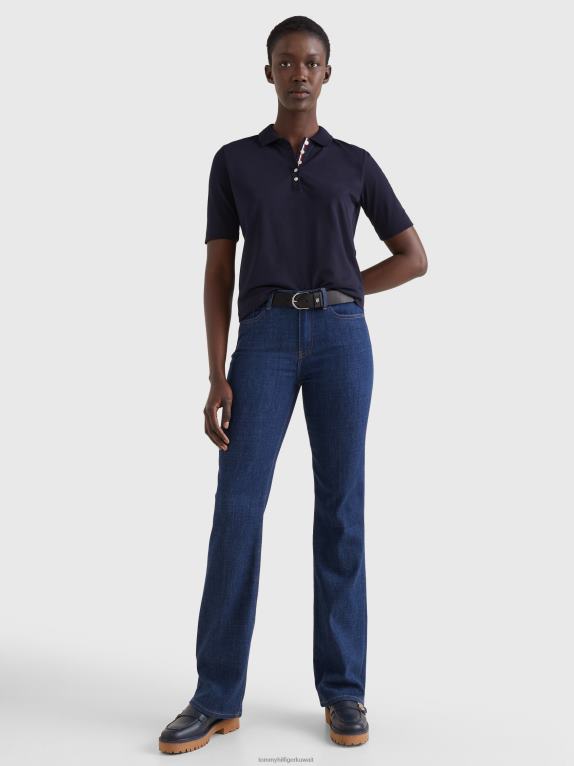 سماء الصحراء Tommy Hilfiger بولو مميز بنصف كم مريح 446442356