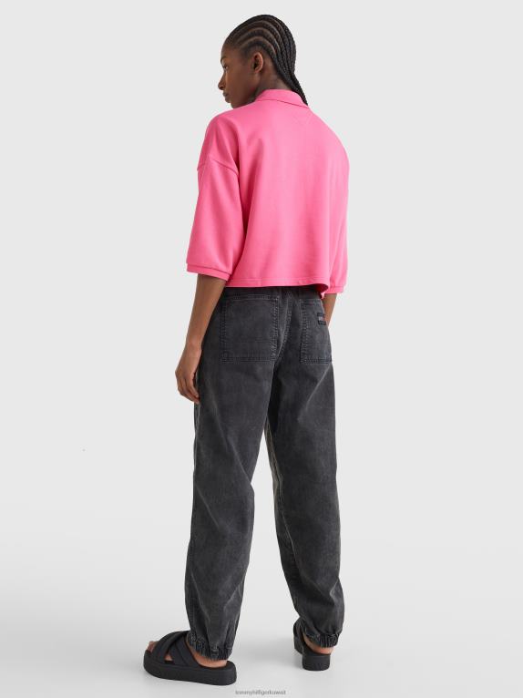 التنبيه الوردي Tommy Hilfiger بولو التوقيع المحاصيل 446442360