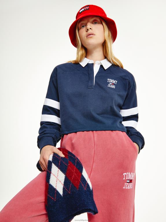 البحرية الشفق Tommy Hilfiger بولو الرجبي اقتصاص 446442362