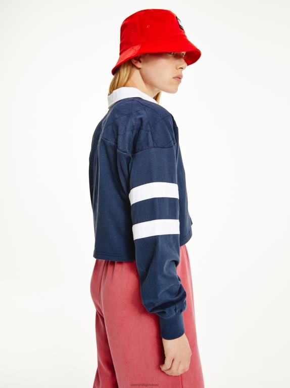 البحرية الشفق Tommy Hilfiger بولو الرجبي اقتصاص 446442362