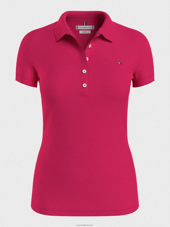 روعة الوردي Tommy Hilfiger قميص بولو بيكيه ذو قصة ضيقة 446442366