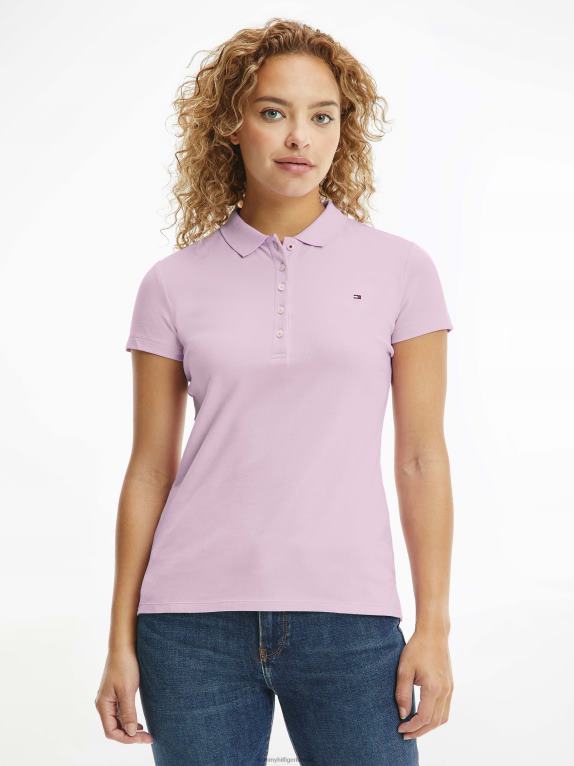 أرجواني مضيئة Tommy Hilfiger قميص بولو بيكيه ذو قصة ضيقة 446442370