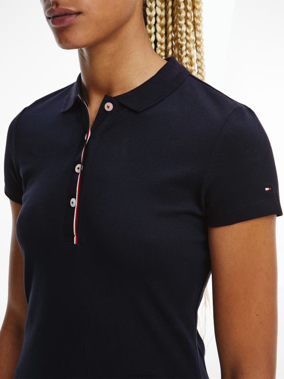 سماء الصحراء Tommy Hilfiger قميص بولو بشريط عالمي 446442371