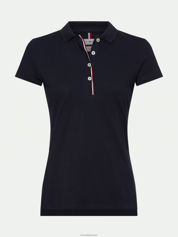 سماء الصحراء Tommy Hilfiger قميص بولو بشريط عالمي 446442371