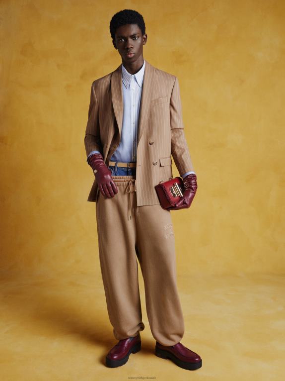 أزرق منسم Tommy Hilfiger قميص كبير الحجم بلوحة متباينة من التراث بين الجنسين 446442380