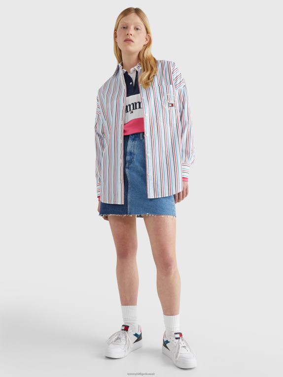 أبيض/متعدد Tommy Hilfiger قميص جد مخطط 446442390