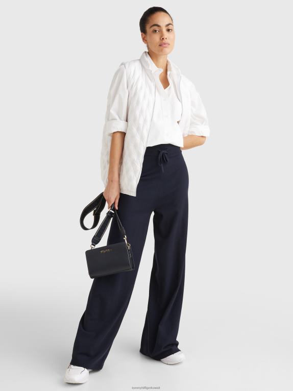 الأبيض البصري Tommy Hilfiger قميص مريح كبير الحجم من القطن العضوي 446442401