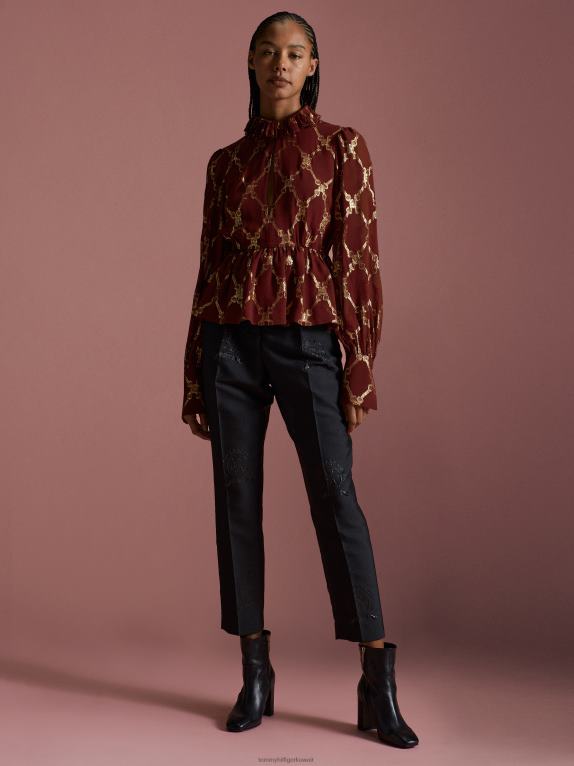 روج Tommy Hilfiger مجموعة بلوزة بيبلوم من الحرير 446442418