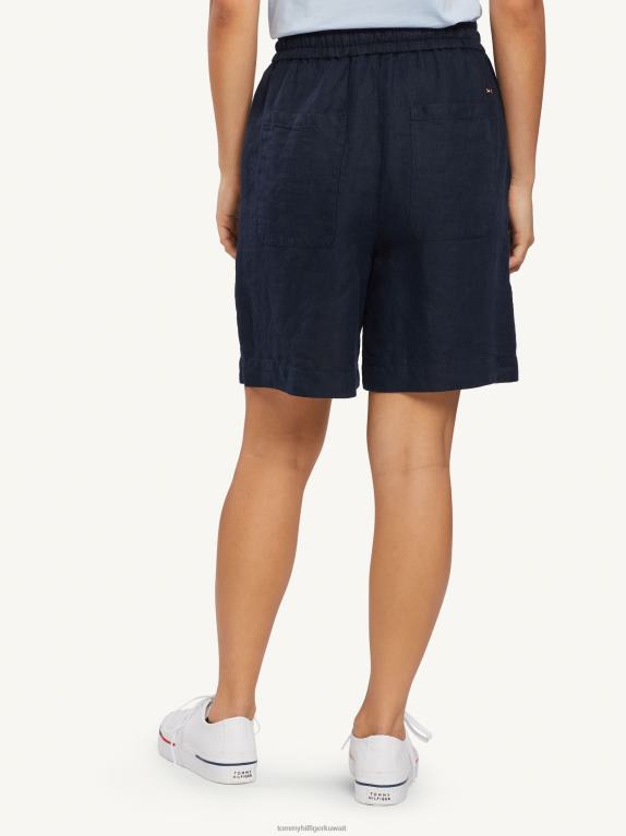 سماء الصحراء Tommy Hilfiger قصير من الكتان مريح 446442436