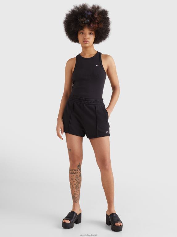 أسود Tommy Hilfiger شورت من القطن العضوي الأساسي 446442440