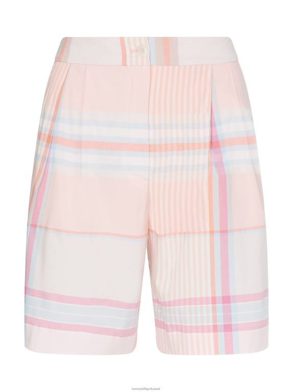 مدراس خفيفة / خوخ غروب الشمس Tommy Hilfiger مدراس تحقق من السراويل القصيرة ذات المقاس المريح 446442445