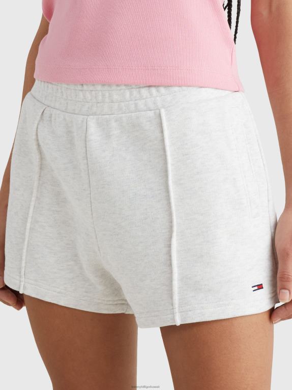 هيذر رمادي فضي Tommy Hilfiger شورت من القطن العضوي الأساسي 446442446
