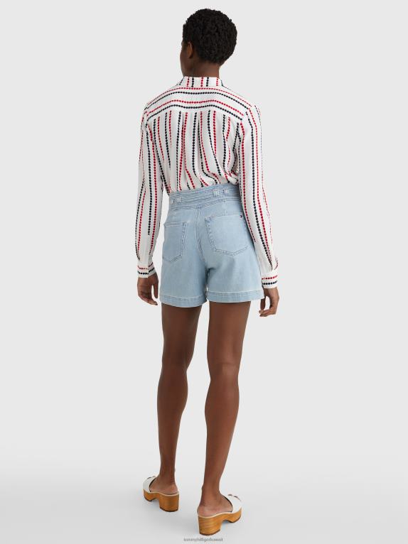 الدنيم Tommy Hilfiger شورت بحزام مرتفع 446442460