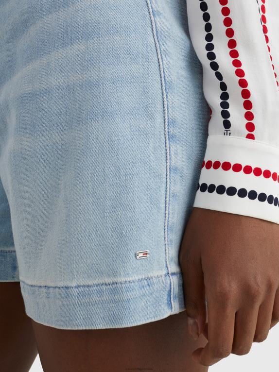 الدنيم Tommy Hilfiger شورت بحزام مرتفع 446442460