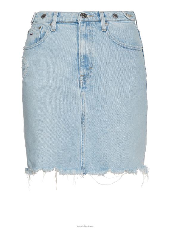 ضوء الدنيم Tommy Hilfiger تنورة أمي الدنيم 446442477