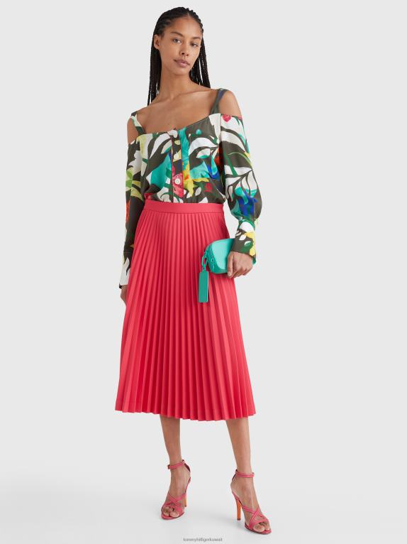 روعة الوردي Tommy Hilfiger تنورة مطوية 446442479