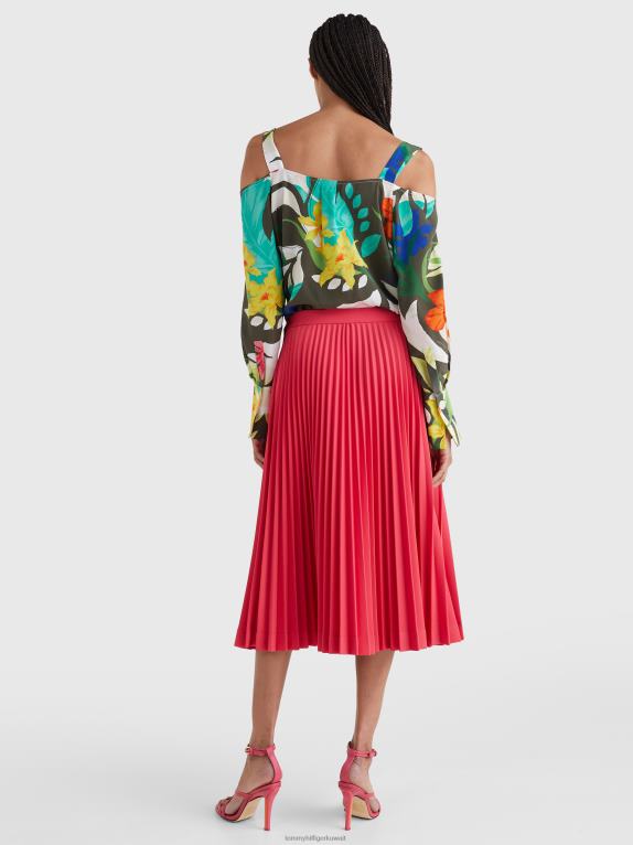 روعة الوردي Tommy Hilfiger تنورة مطوية 446442479