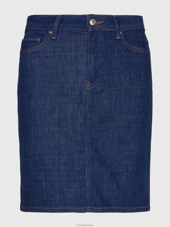 بالو Tommy Hilfiger تنورة قصيرة من الدنيم بمقاس عادي من روما 446442488