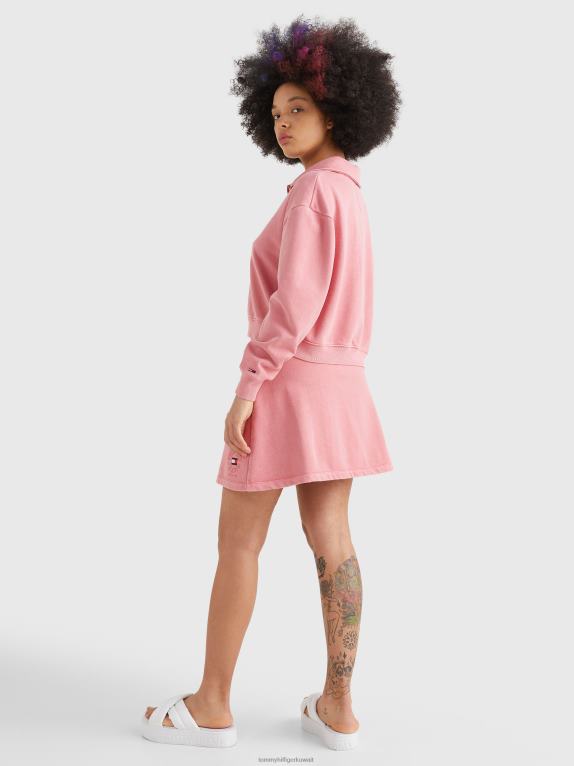 وردة الحديقة Tommy Hilfiger تنورة عرق مطرزة بشعار الماركة 446442493