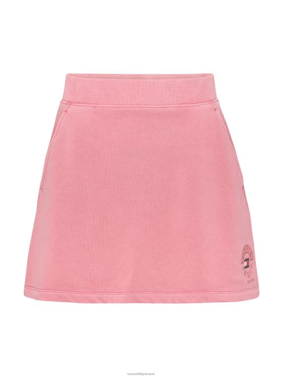 وردة الحديقة Tommy Hilfiger تنورة عرق مطرزة بشعار الماركة 446442493