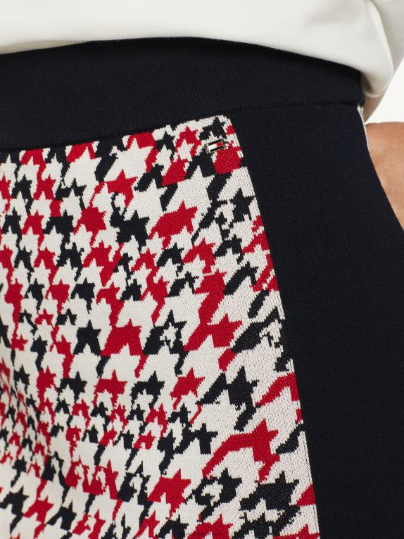 هاوندزتوث ثلاثي الألوان Tommy Hilfiger تنورة قلم رصاص بطول الركبة 446442496