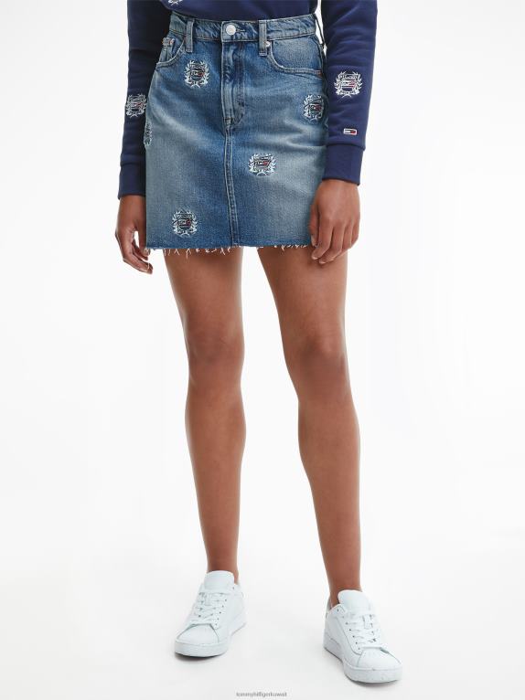 وسط الدنيم Tommy Hilfiger تنورة أمي الدنيم 446442502