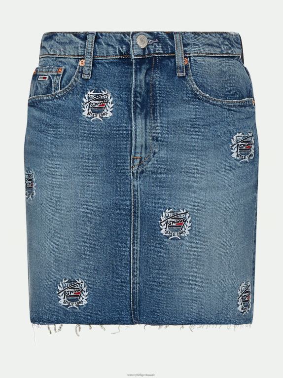 وسط الدنيم Tommy Hilfiger تنورة أمي الدنيم 446442502