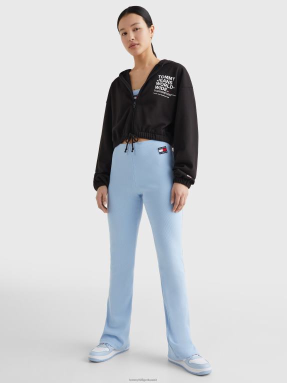 أسود Tommy Hilfiger هوديس بسحاب وشعار الماركة 446442510