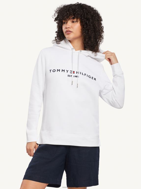 أبيض Tommy Hilfiger هوديي العادية 446442522