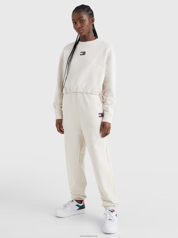 البيج الحجري Tommy Hilfiger سترة قصيرة برباط شارة 446442526