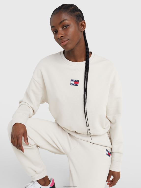 البيج الحجري Tommy Hilfiger سترة قصيرة برباط شارة 446442526