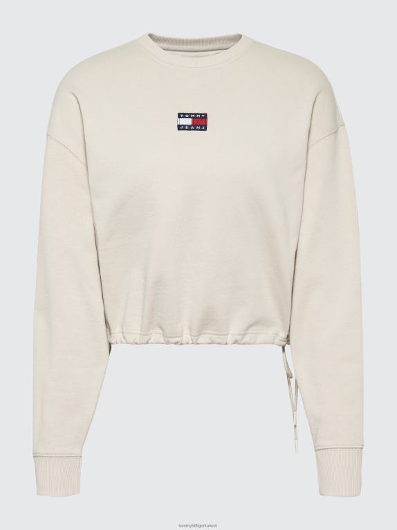 البيج الحجري Tommy Hilfiger سترة قصيرة برباط شارة 446442526