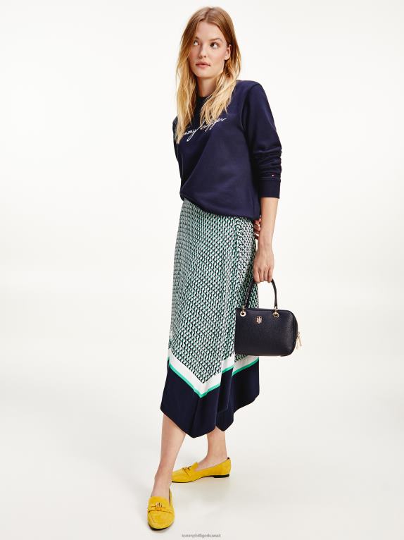 سماء الصحراء Tommy Hilfiger سترة برقبة دائرية ورسومات جرافيكية 446442541