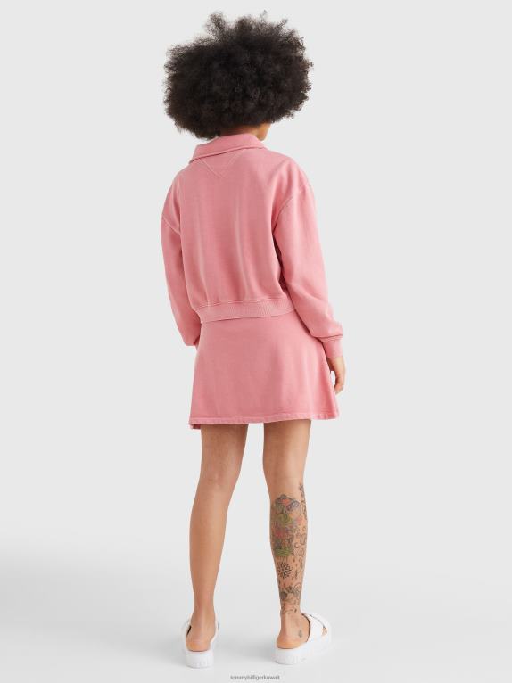 وردة الحديقة Tommy Hilfiger سويت شيرت بسحاب ربع مريح 446442548