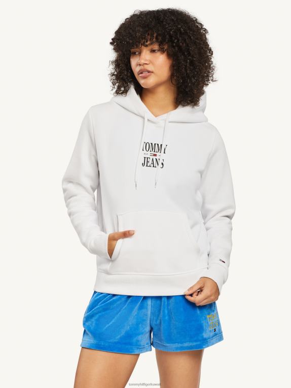 أبيض Tommy Hilfiger هوديي الشعار الأساسي 446442551