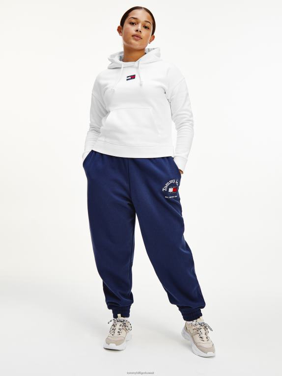 أبيض Tommy Hilfiger هوديي بشارة مركزية 446442552