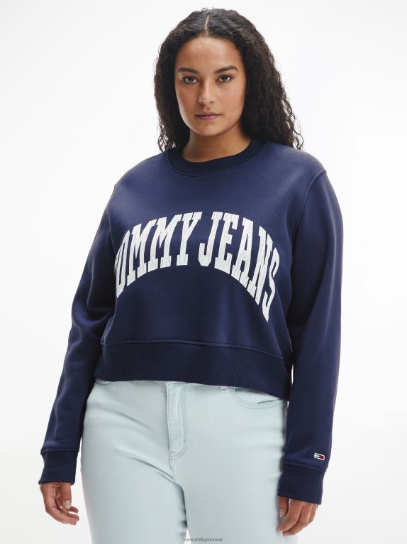 البحرية الشفق Tommy Hilfiger سترة من النوع الثقيل المنحني للكلية مريحة 446442560