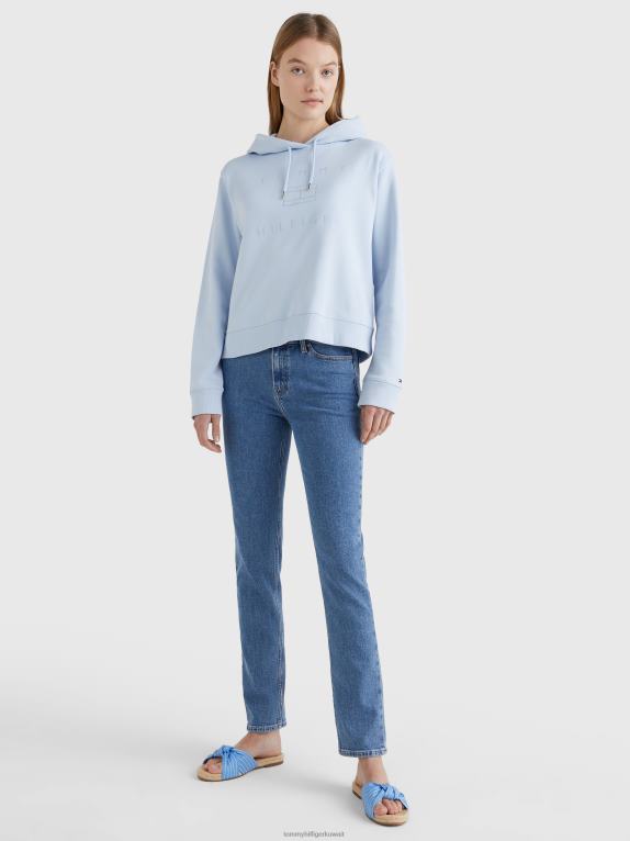 أزرق منسم Tommy Hilfiger هوديي بتطريز شعار معدني 446442598