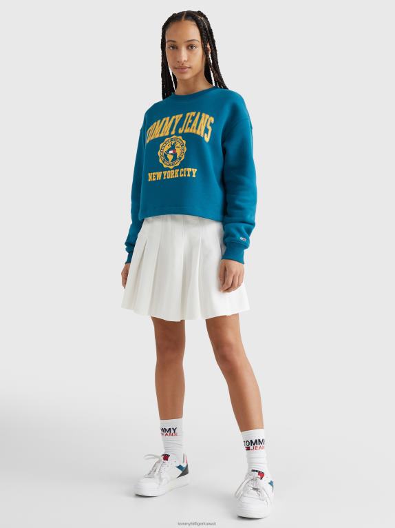 بنزين Tommy Hilfiger قميص قصير بشعار الكلية 446442599