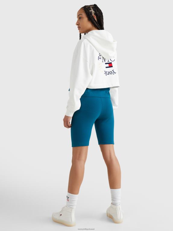 بيج فاتح Tommy Hilfiger هودي بشعار الماركة الخالد 446442611