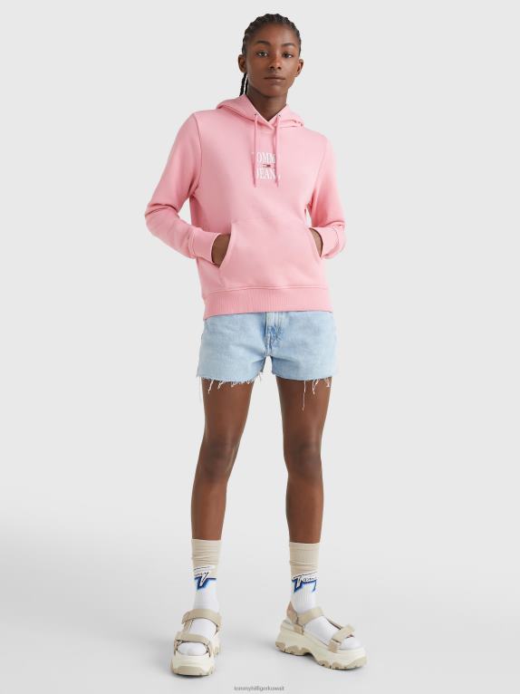 الوردي الطازج Tommy Hilfiger هوديي الشعار الأساسي 446442613