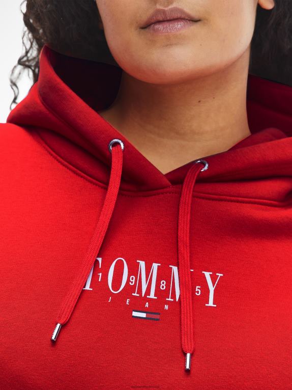 قرمزي عميق Tommy Hilfiger هوديي منحنى أساسي 446442614