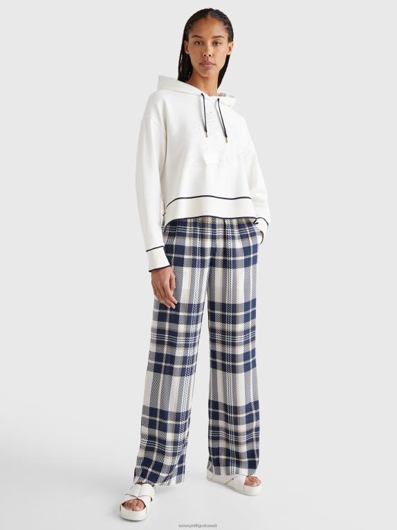 بيج فاتح Tommy Hilfiger أيقونات هوديي بقصة مريحة 446442616