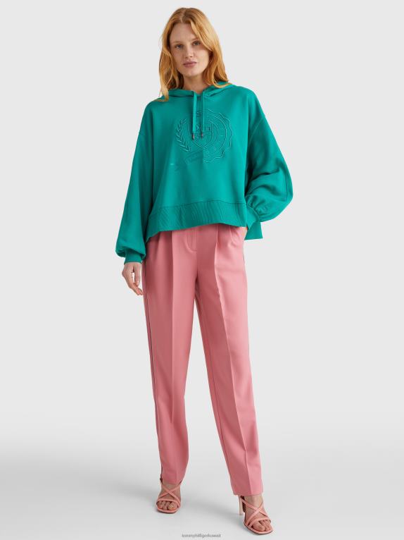 أيقونة خضراء Tommy Hilfiger أيقونات هوديس تناسب استرخاء 446442630