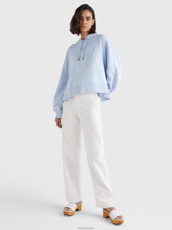 أزرق منسم Tommy Hilfiger أيقونات هوديس تناسب استرخاء 446442647